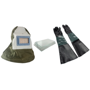 Maska ochronna + 3 szybki + rękawice