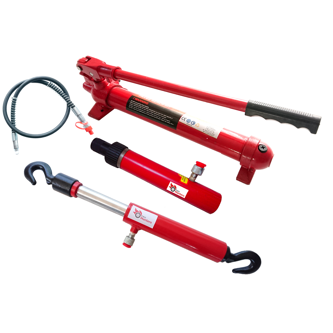 Pompa hydrauliczna + siłownik hydrauliczny + ściągacz blacharski 10 ton