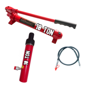 Pompa hydrauliczna + siłownik hydrauliczny 10 ton