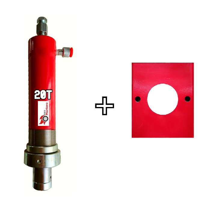 Siłownik hydrauliczny 20 ton + Płyta montażowa siłownika hydraulicznego