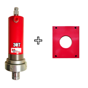 Siłownik hydrauliczny 30T + Płyta montażowa