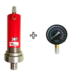 Siłownik 30T + Manometr 30T