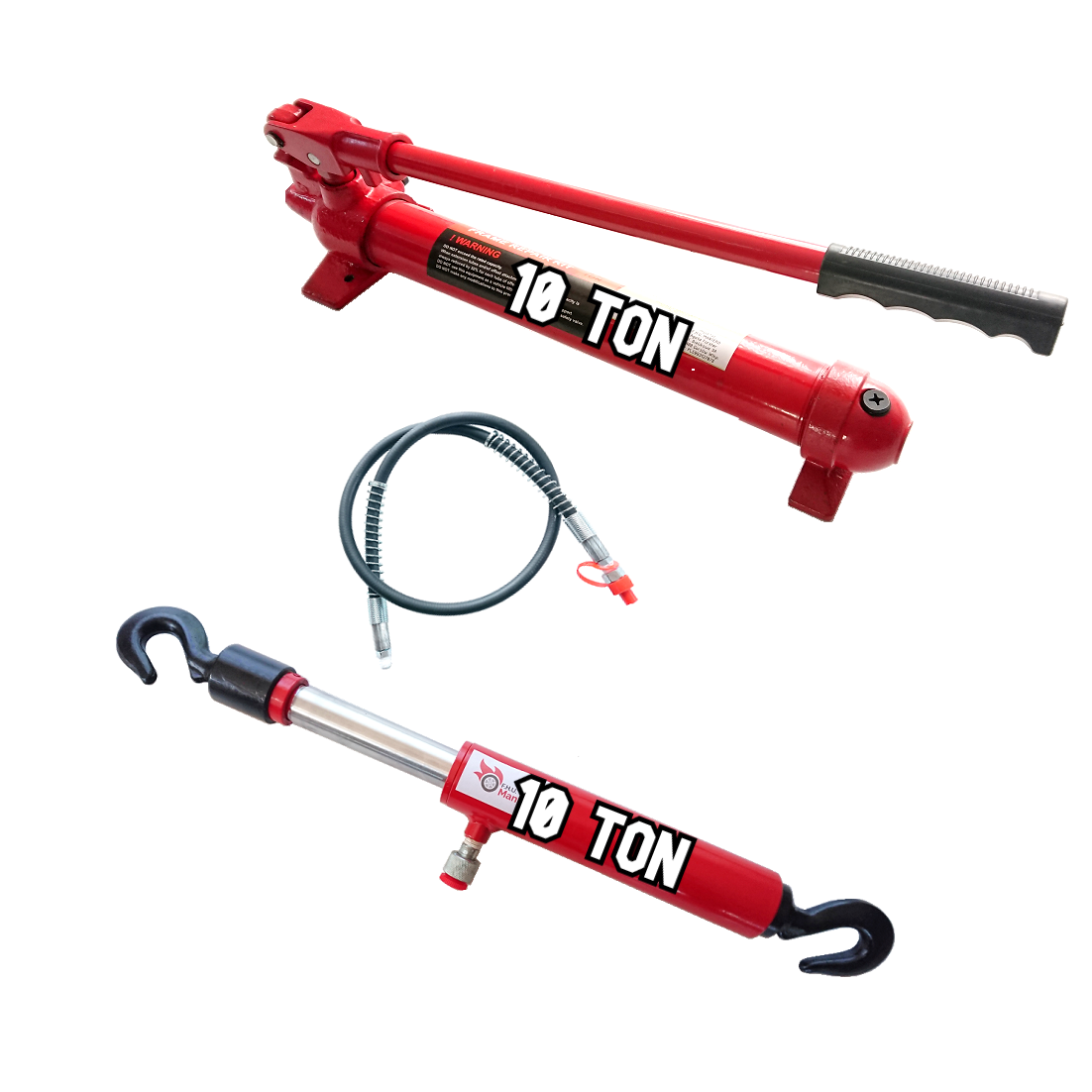 Pompa hydrauliczna + Ściągacz blacharski 10 ton